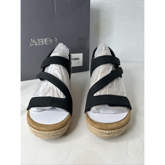 ABEO Walking Co Riviera Adjustable Sandals Black Sz 8.5 New - Picture 2 of 9